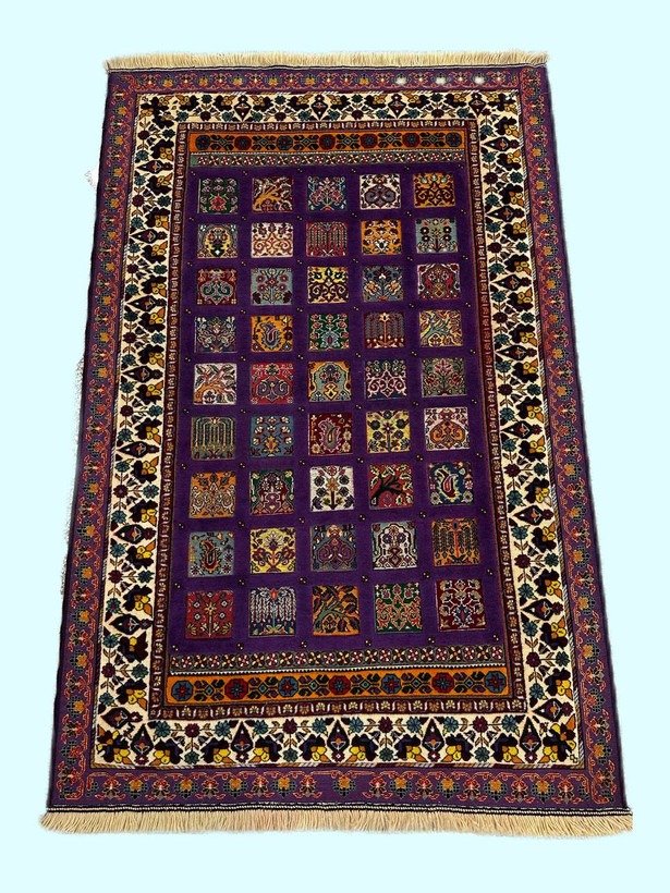 گلیم فرش 2.8متری دستبافت برجسته طرح درختی تمام پشم کد 0700488