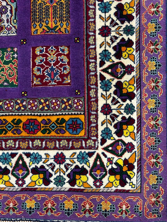 گلیم فرش 2.8متری دستبافت برجسته طرح درختی تمام پشم کد 0700488