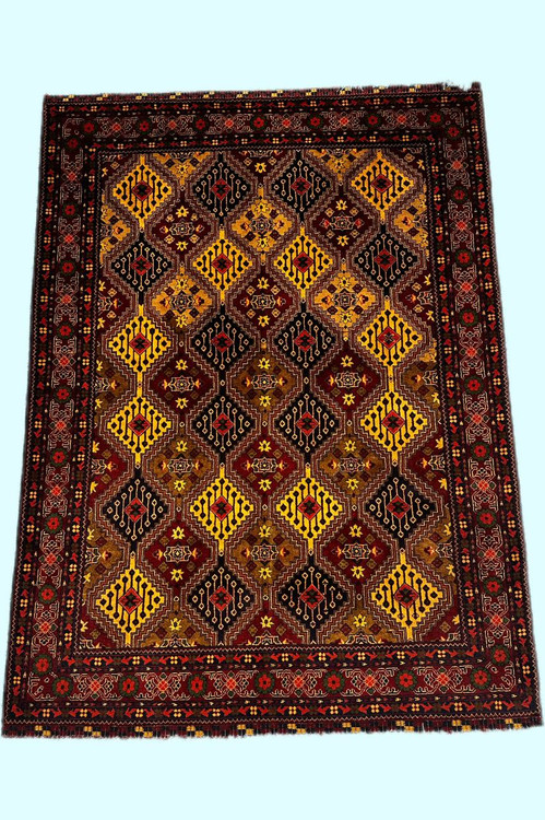 فرش دستباف 3.3متری تمام کرک طرح قابی بافت خراسان کد 060048