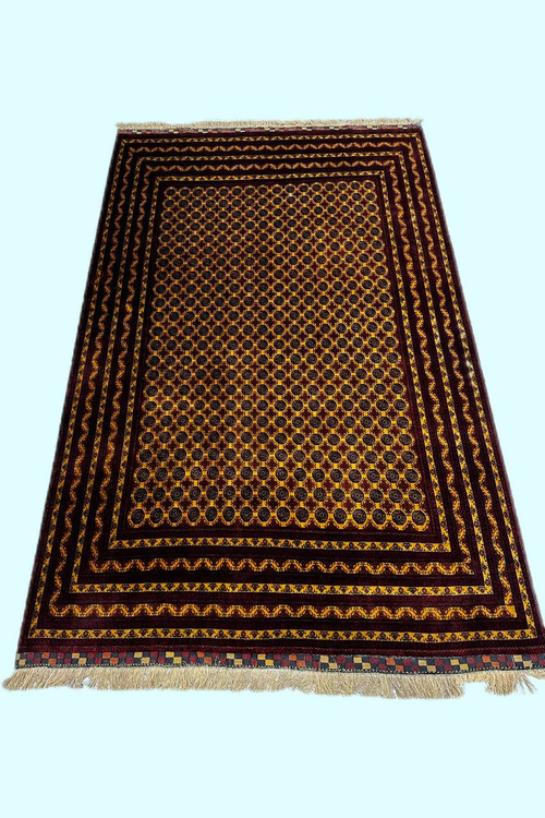 فرش دستباف 6متری تمام کرک طرح مهر سلطان بافت خراسان کد 050036