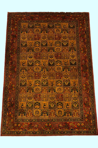 فرش دستباف 6متری تمام کرک طرح مهر سلطان بافت خراسان کد 050036