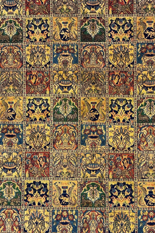 فرش دستباف 6متری تمام کرک طرح مهر سلطان بافت خراسان کد 050036