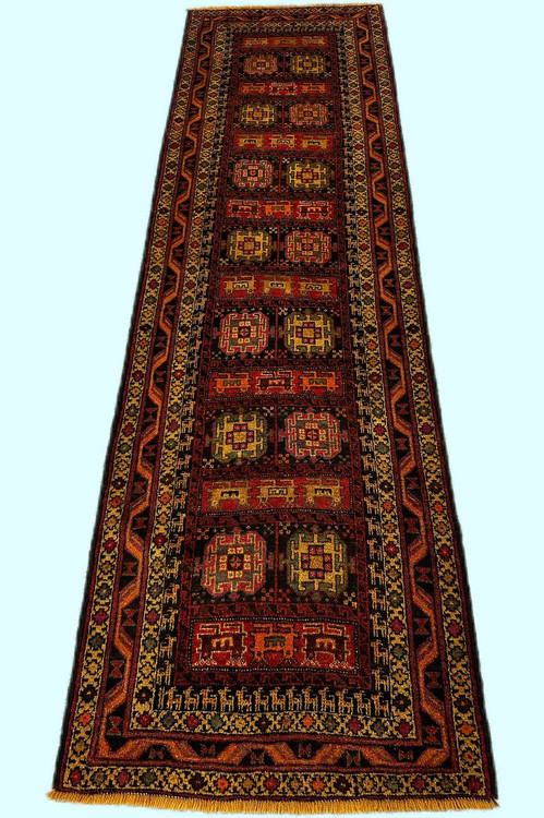 فرش دستباف کناره 2.5متری تمام پشم طلاشور کهنه اطیغه کد 0700139