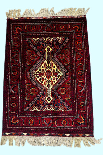 فرش 1.5متری تمام کرک درجه یک 45 رج رنگ طبیعی کد 0800013