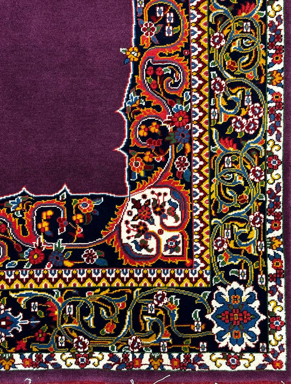 فرش 2.8متری تمام پشم درجه یک نقش ترنج بختیاری رنگ طبیعی کد 0700084