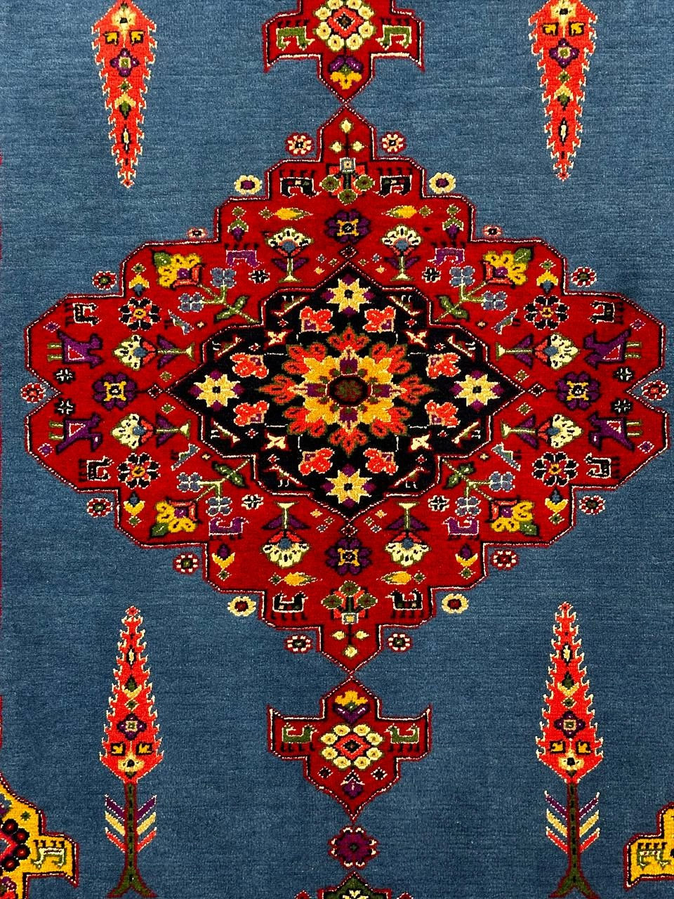 فرش دستباف 2متری تمام پشم عشایر قشقایی رنگ طبیعی کد 0700119