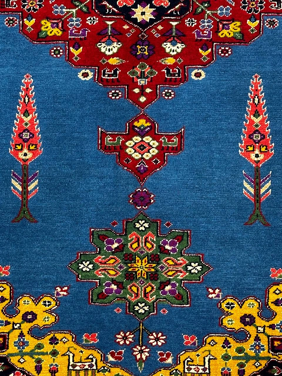 فرش دستباف 2متری تمام پشم عشایر قشقایی رنگ طبیعی کد 0700119