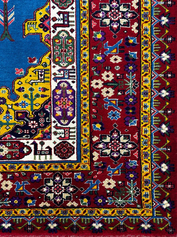 فرش دستباف 2متری تمام پشم عشایر قشقایی رنگ طبیعی کد 0700119