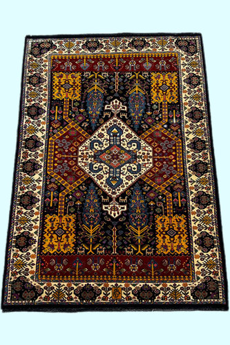 فرش دستباف 3متری تمام پشم عشایری قشقایی رنگ طبیعی کد 0700066