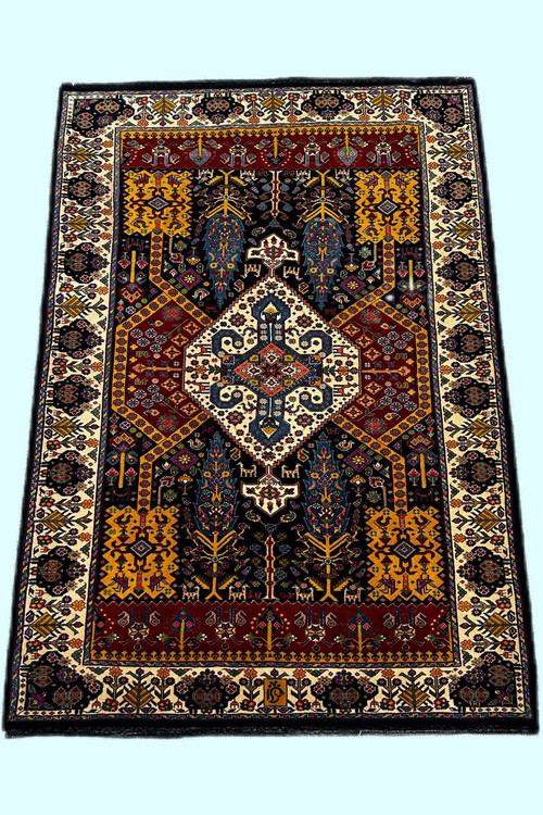 فرش دستباف 3متری تمام پشم عشایری قشقایی رنگ طبیعی کد 0700066