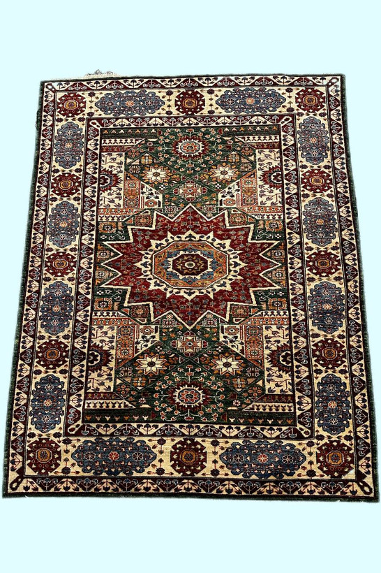 فرش دستباف 3متری تمام پشم عشایری قشقایی رنگ طبیعی کد 0700066