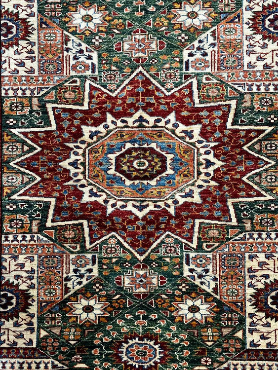 فرش دستباف 3متری تمام پشم عشایری قشقایی رنگ طبیعی کد 0700066