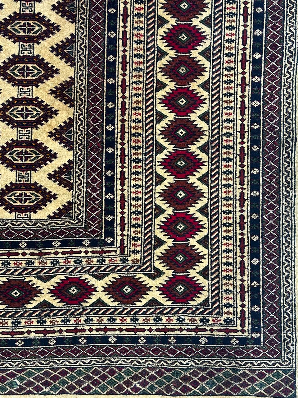 فرش دستباف 12متری آنتیک بلوچ نقش بازوبندی عشایری تمام پشم رنگ طبیعی کد 0300019