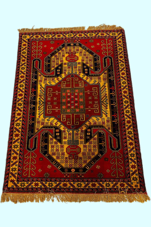 فرش دستباف 2.5متری چله ابریشم نقش پاینده رنگ طبیعی کد0700103