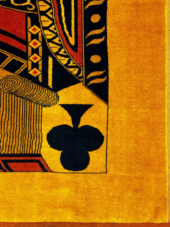 فرش دستباف2.5متری تمام پشم نقش سرباز خواج بافت خراسان رنگ طبیعی کد 0700009