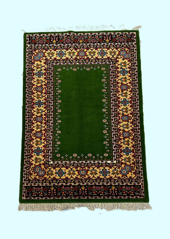 فرش دستباف 2.6متری کف ساده تمام پشم بافت خراسان رنگ طبیعی کد 0700338