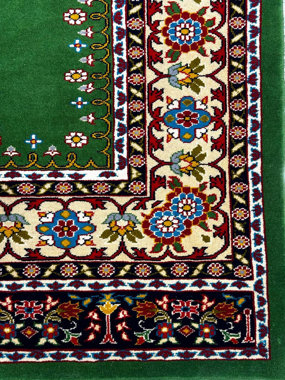 فرش دستباف 2.6متری کف ساده تمام پشم بافت خراسان رنگ طبیعی کد 0700338