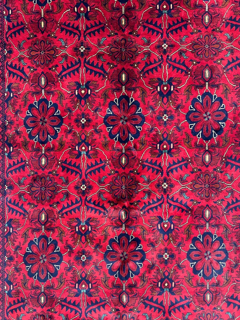 فرش دستبافت 6متری تمام کرک لاکی قرمز نقش قابی رنگ طبیعی کد 0500225