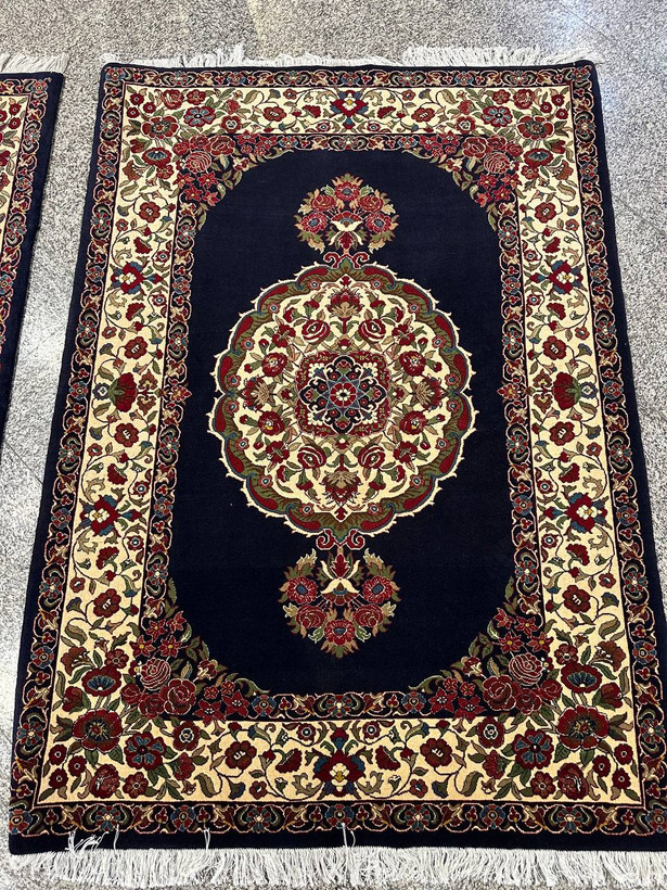 فرش دستبافت 3متری گل ابریشم نقش قشقایی رنگ گیاهی کد 0700549