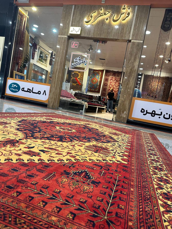 فرش دستبافت تمام کرک مرینوس 6متری نقش هریز