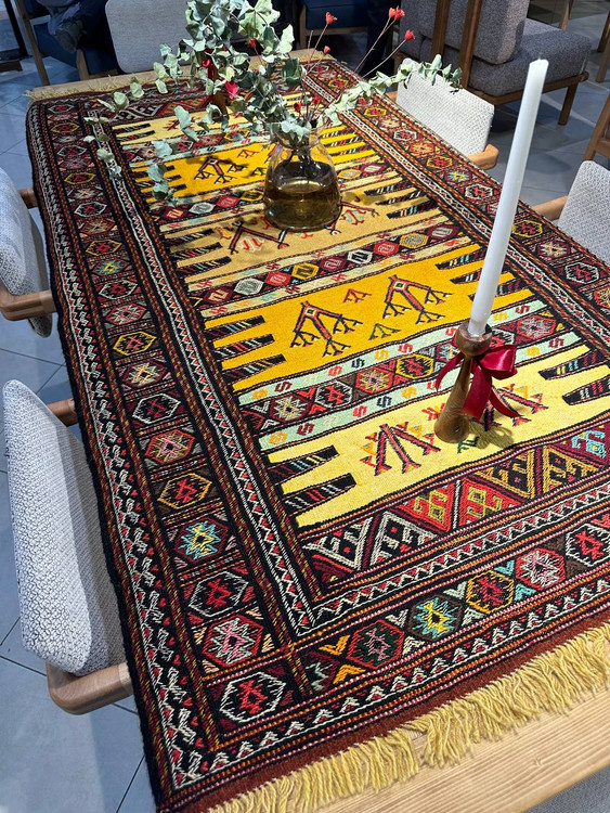 گلیم دستبافت 2متری بافت خراسان