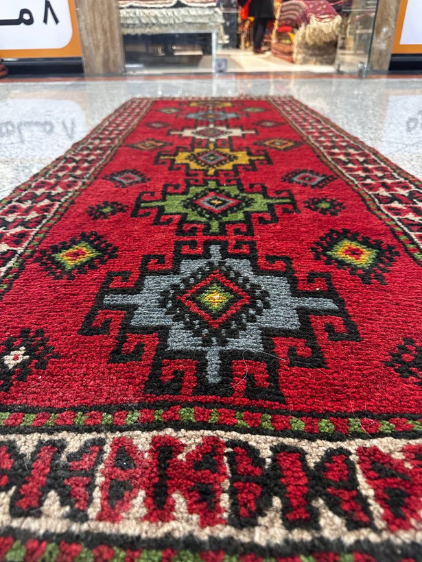 گبه دستبافت عشایری بافت کردستان رنگ گیاهی کد0800065