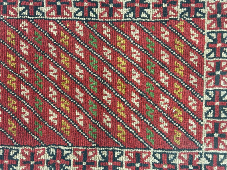 گبه دستبافت عشایری بافت کردستان رنگ گیاهی کد0800052