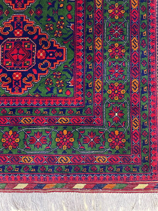 فرش دستبافت 3متری تمام کرک مرینوس نقش خامیاب رنگ گیاهی کد0700726