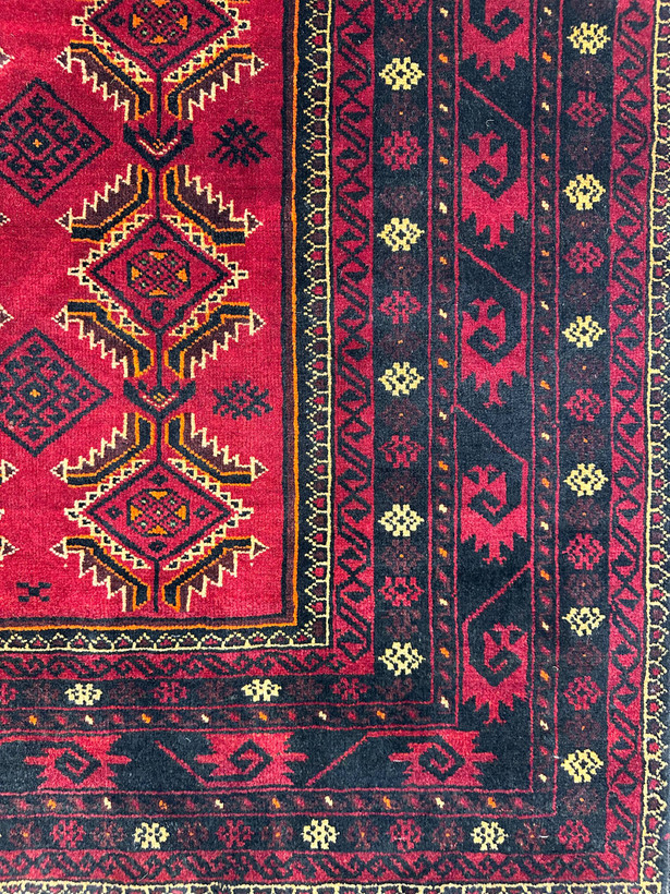 فرش دستبافت 4متری تمام پشم نقش کشمیری رنگ گیاهی کد0700748