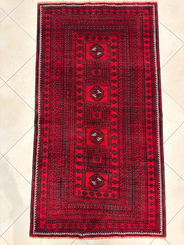 فرش دستبافت 2متری تمام پشم نقش معدن رنگ گیاهی کد0700756