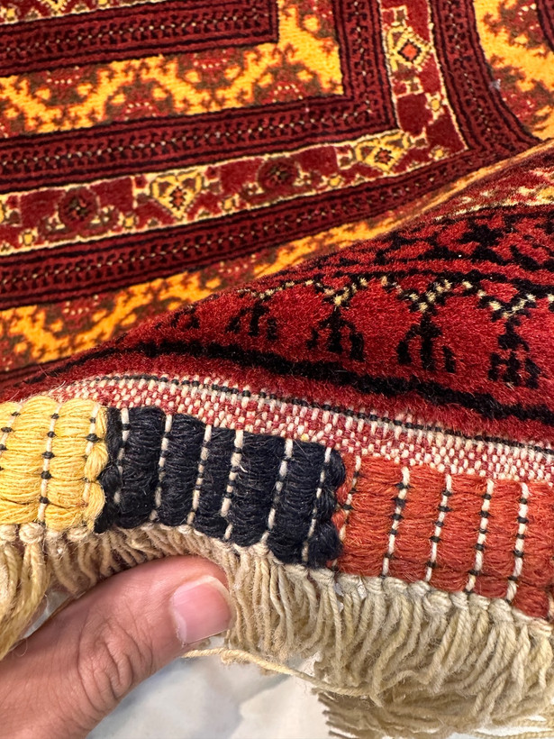 فرش دستبافت 6متری تمام کرک مرینوس نقش گل مهری رنگ گیاهی کد0500397
