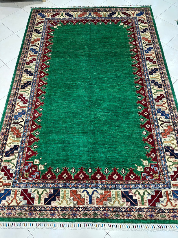 فرش دستبافت 6متری تمام پشم دستریس سلطان اباد رنگ گیاهی کد 0500417